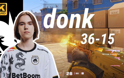 【4K】donk(36-15)和baz双排 Rating:2.16 (荒漠迷城) | 2024.08.15 | CS2 POV/DEMO_哔哩哔哩bilibili_第一视角