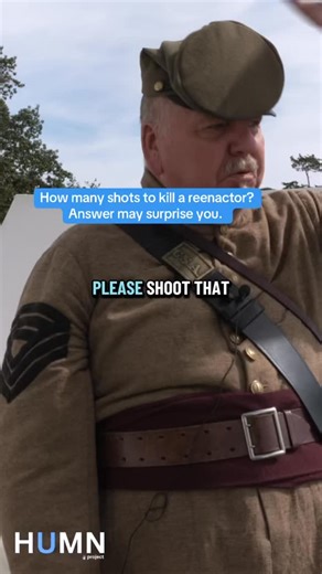 HUMN on Instagram: "You can shoot at the same reenactor six times and he still won’t drop. 🎥 Full videos always on YouTube - link in bio. #civilwar #civilwarhistory #civilwarreenactment #reenactment #reenactor #livinghistory #docu #documentary #americanhistory #behindthescenes #untold #reenacting"