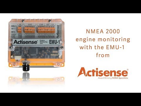 Engine monitoring using NMEA 2000 with the EMU-1