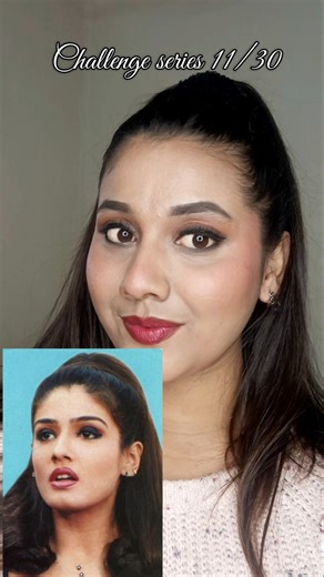 recreate 90s look||challenge series 11/30 #challege #challengevideo #series #makeupchallenge #y