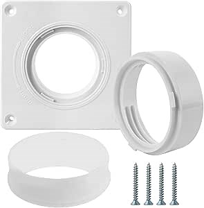 Dryer Vent Connector Kit Fits 4 Inch Tubes, 4 Pack Dryer Vent Wall Plate with Special Sealing Property for Bathroom, Laundry, Kitchen, Vent Dryer Quick Connector for Dryer Washer