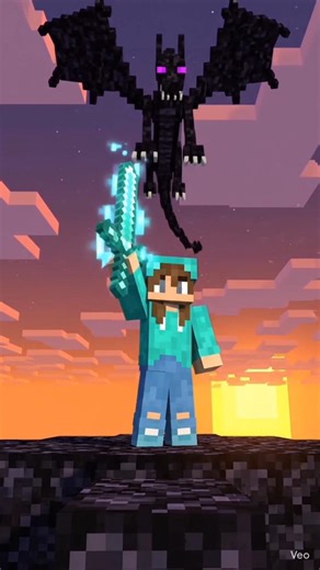 Minecraft Battle with Dragon 💀🔥 #minecraftshorts