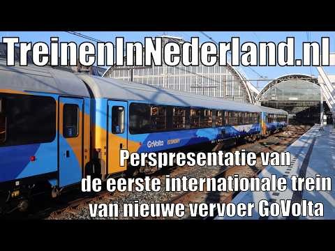 Press presentation of the first international train of new carrier GoVolta - 19 March 2026