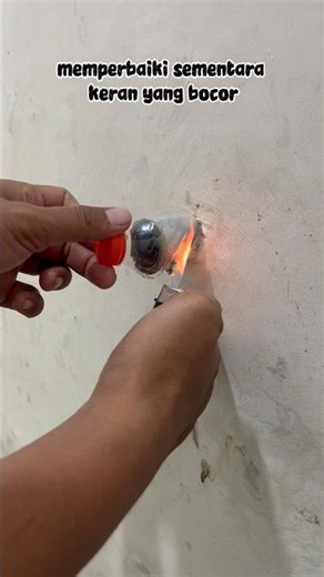 memperbaiki keran yang bocor sementara #tutorial #videotutorial #shortvideo