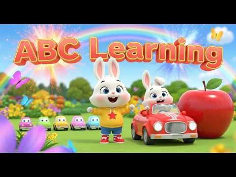 Jojo Bunny’s ABC Car Adventure 🚗🐰 | Fun Alphabet Learning with 5 Kids in | Educational Kids Video