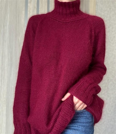 Luxury Hand Knitted Angora Turtleneck Sweater for Women | Cozy Winter Knit | Hand Knit Turtleneck Pullover | Soft Wool - Etsy