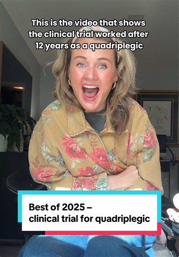 Best of 2025! This year I completed my second clinical trial with ARC-EX through Onward Medical. It is a device that delivers external stimulation to the spinal cord and with paired with OT it is designed to improve upper limb function for people with higher level spinal cord injuries. All of these years of research and incredible scientists just so I can humble a zipper! 🤐 #SpinalCordInjury #Paralysis #OccupationalTherapy #ARCEX #SCIRecovery
