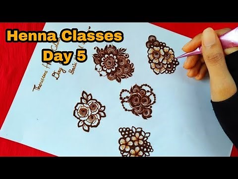 Henna Class day 5 || mehndi Classes by Thouseen | Learn Henna Designs with Thouseen
