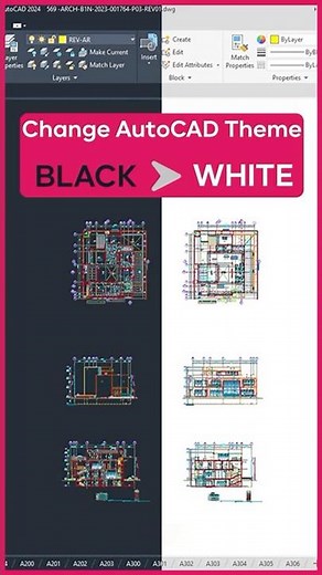 “How to Change AutoCAD Background & Ribbon Color | Dark Mode to Light Mode Tutorial”