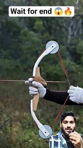 Homemade Arrow And Bow Creation With Slingshot 🔥 #diy #craft #wood #slingshot #viralvideo