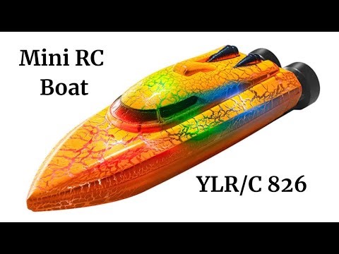 YLR/C 826 Mini RC Boat – 360° Flips, LED Lights & High-Speed Remote Control