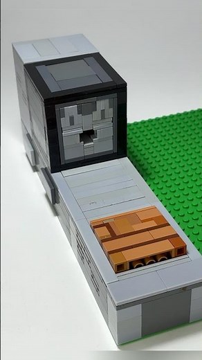 Dispenser with pressure plate - Lego Minecraft (tutorial) #shorts