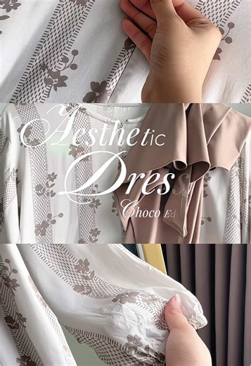 Aesthetic dress “Camille Brunette “ yg mau join live mindy beb!!! #ramadhan2026 #rayapenuhrasa #ootdhijab