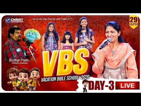 Online VBS - 2026 | #Live | 29th April | Day - 3 | Mrs Blessie Wesly | Christ Worship Centre