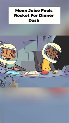 Blast Off to the Moon... Oops! #shorts #KidsAdventure #comics #cartoon