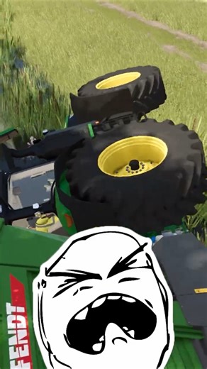 OH S**T, NO GOOD! - ENDED UP IN THE WATER CANAL! 🤬🤬 | Farming Simulator 25 #shorts #farmingsimulator