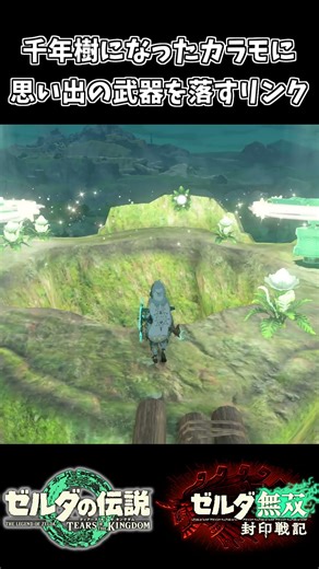 【封印戦記】千年樹になったカラモに思い出の武器を渡しにきたリンク【ゼルダの伝説 ティアーズ オブ ザ キングダム】