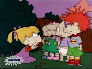 Rugrats - The babies give Angelica dog biscuits