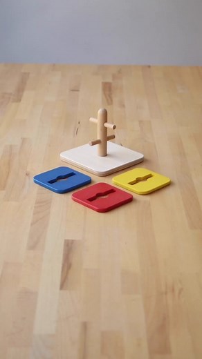 This Montessori Monday we are featuring our Level 9 Peg Maze! 🙌 Designed with three puzzle pieces identical in shape, the Peg Maze provides your little one with a repetitive opportunity to hone in on their problem-solving skills. ❤️💙💛 #montessori #toddlersoftiktok #problemsolving #repitition #asmr #asmrsounds #asmrvideo #toyasmr