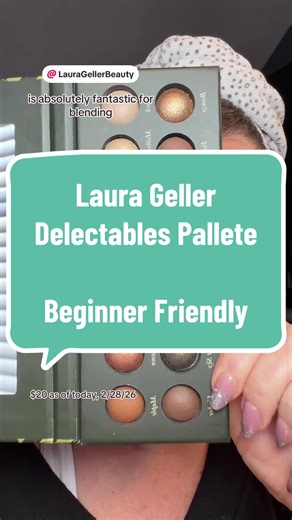 Beginner friendly. Easy to blend. Natural colors. No fallout. @Laura Geller Beauty hit this #eyeshadowpalette out of the park. #laurageller #eyeshadowtutorial #makeupforbeginners #eyeshadow
