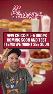 Sneak Peek at Chick-fil-A Items Coming Soon 😲🔥 #fastfood #chickfila