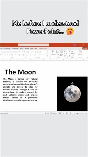 Insane PowerPoint Transformation! 🌕🪄 #powerpoint #presentation #students