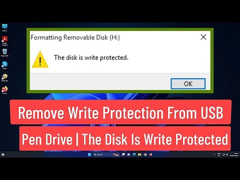 Remove Write Protection From USB Pendrive | Fix "The Disk Is Write Protected" In Windows 11/10/8/7
