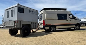 Base camp trailer generates H2O & power for off-grid RV & cabin life