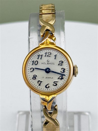 Vintage 1950s Helbros 17-jewel Women’s Mechanical Watch – Fancy Lugs – Gold-tone Expansion Band – Runs Great – 19.9mm Case - Etsy