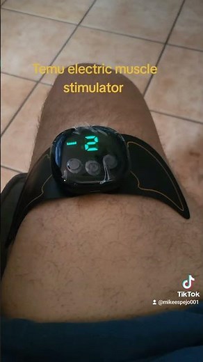 Using temu muscle tens unit.