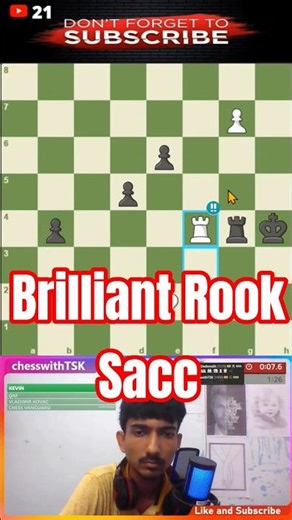 Brilliant Rook Sacc you have never seen before !! #chess #chesscommunity