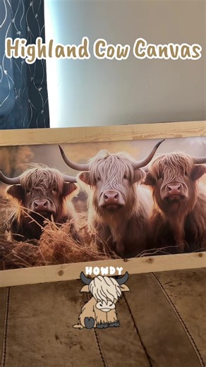 Transform Your Space with Highland Cow Canvas Art