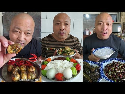 YUMMY/Challenge Eating Pork 🤤 Meat🥓 Noodle 🍜😋, Friend Fish 🍗 chicken 🍗#porkchilly #food #meat #beef