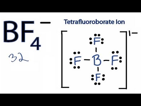 BF4- Lewis Structure - How to Draw the Lewis Structure for BF4-