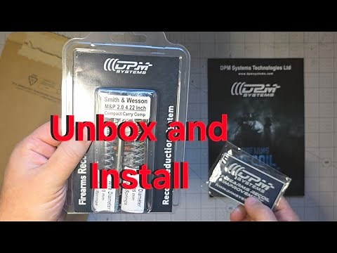 DPM Recoil Spring Upgrade | S&W M&P Carry Comp Unboxing + Install + Test