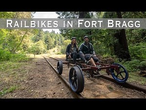 Riding the Skunk Train Railbikes in Fort Bragg