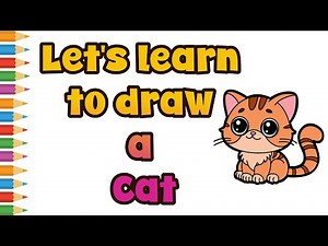 How to Draw a Cat Step by Step | Easy Tutorial for Kids