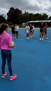 Basic footwork for all levels 👣 Fast feet, colour reactions and balance, then run on hard to a pass add a chase down ball over passes head 👌 #spnetball #takethenextstep #netball | Susan Pettitt