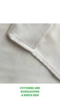 Stitching and Overlocking A Dress Hem! 📍🧵👗