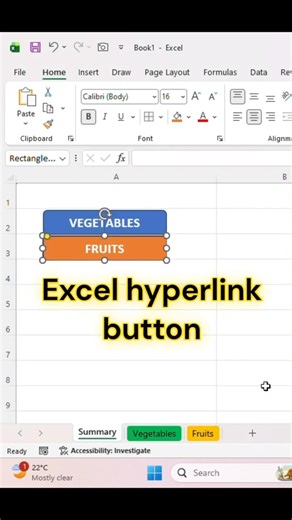 Hyperlink in Excel | Hyperlink Creation in Excel #shorts #hyperlinks#excel#exceltips #exceltutorial