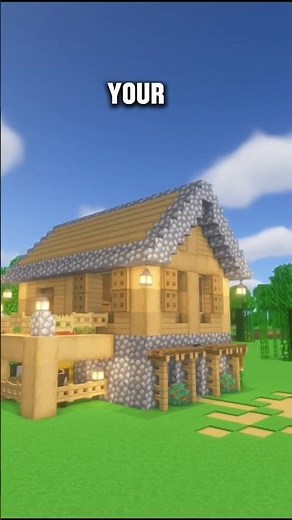 Building Minecraft starter house For begginers #shorts #minecraft #starterhouse