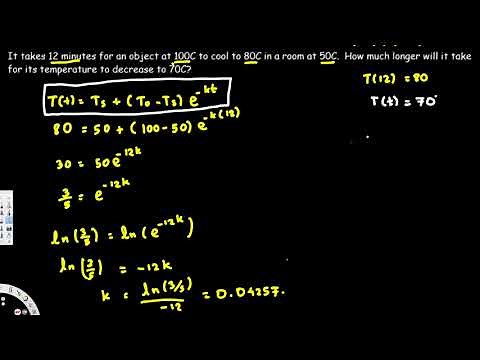 Newton's Law of Cooling Calculus, Example Problems, Differential Equations