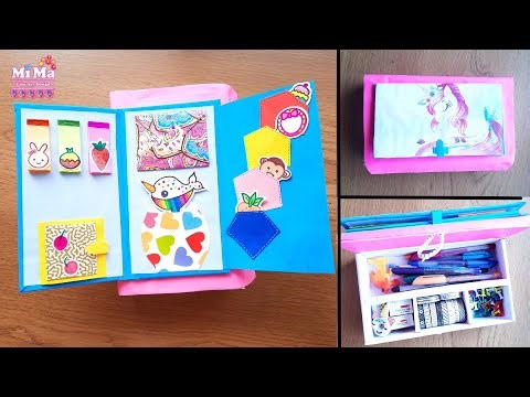 DIY Pencil box making idea from Waste Cardboard box| Handmade pencil case| DIY Compass box making