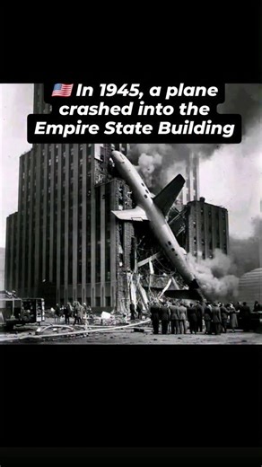 Alien Invasion on Instagram: "In 1945, a plane crashed into the Empire State Building #share #truth #knowledge #trend #media #usa #news #history #info"