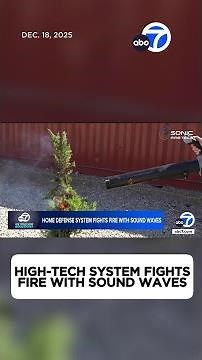 High-tech home defense system fights fire with sound waves