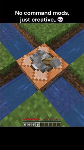 No command mods, just creative.. 💀 #minecraft #shorts