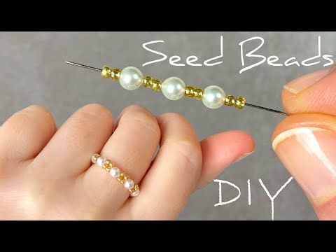 LOOK at This Beauty! EASY Beading Tutorials: Stunning Beaded Ring Making with Pearls