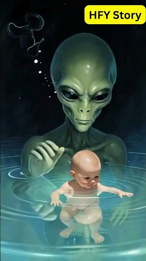 Alien man vs human baby #aliens #hfy #scifi