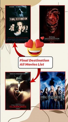 Final Destination All Movie's List | final destination all movie's list | #finaldestination6