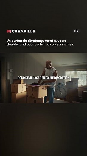 Un carton de déménagement avec un double fond pour cacher vos objets intimes